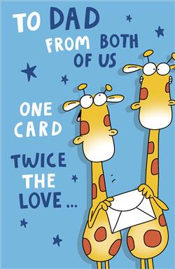 UKG 'To Dad From Both Of Us' Father's Day Card