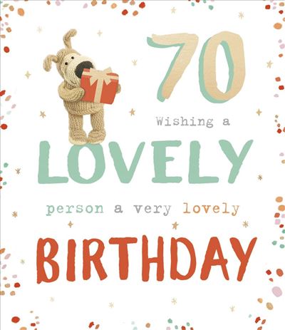 UKG '70 Wishing A Lovely Person A Very Lovely Birthday' Birthday Card
