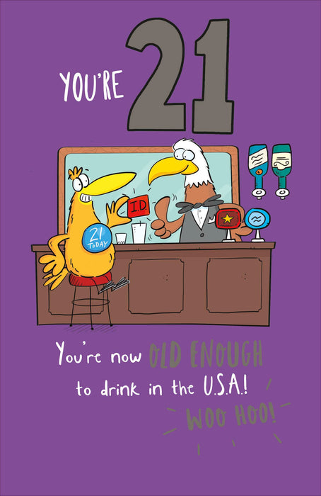 UKG 'You're 21' Birthday Card