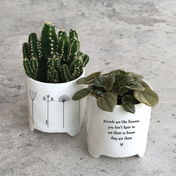 East of India Planter Friends Are Like Flowers