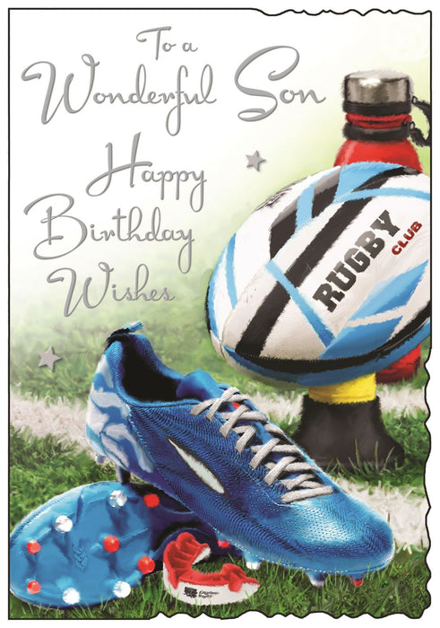 Jonny Javelin 'To A Wonderful Son' Birthday Card