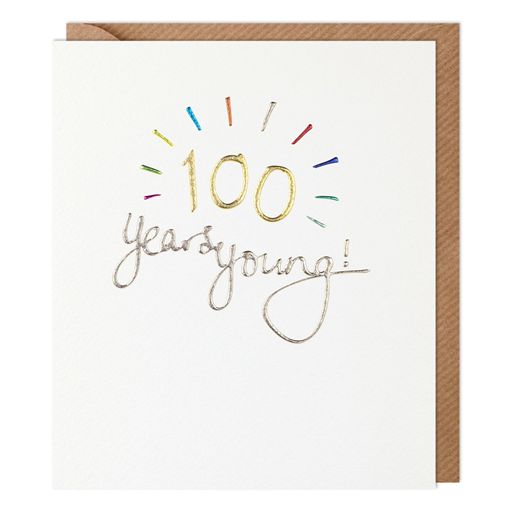 Paperlink '100 Years Young' Birthday Card