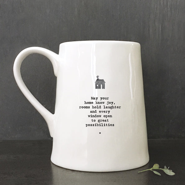 East of India Porcelain Mug - May Your Home