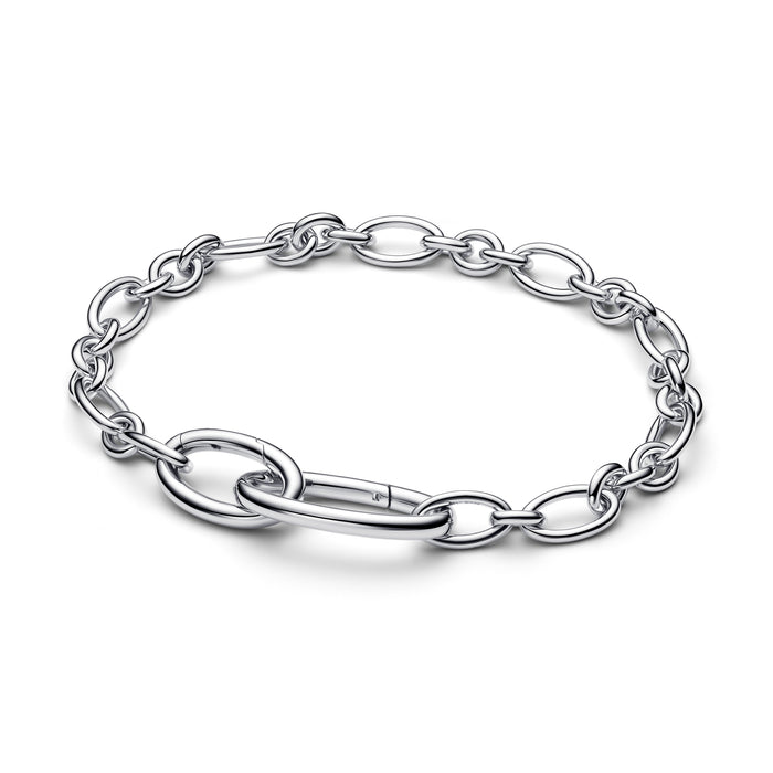 Pandora Openable Oval Link Chain Bracelet Sterling Silver