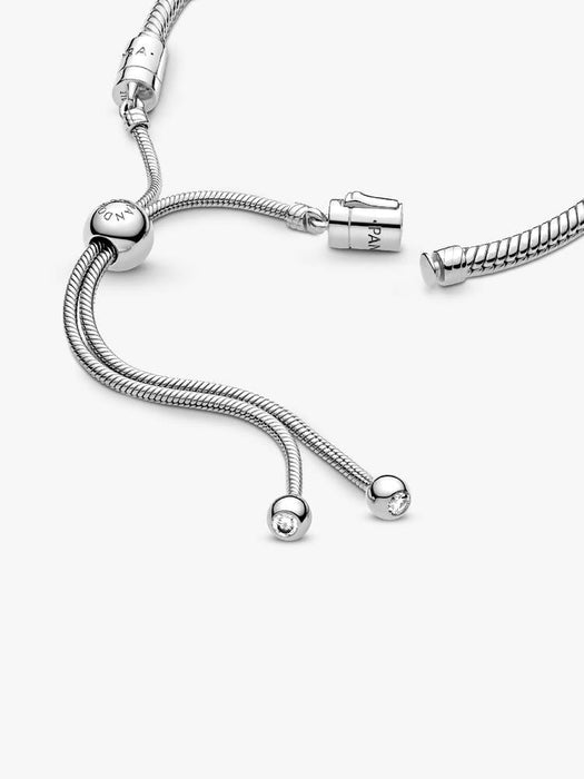 Pandora Round Snake Chain Bracelet Sterling Silver