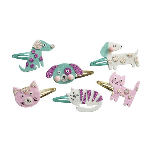 Janod Build And Create 6 Little Pets Hair Clips