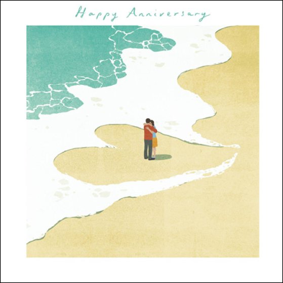 Woodmansterne 'Ocean Love' Anniversary Card