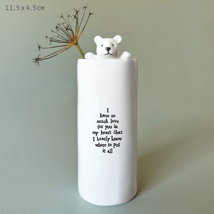 East of India Animal Vase - Bear/Have So Much Love