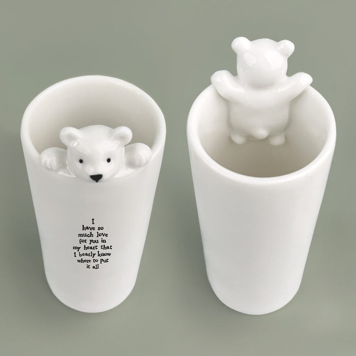 East of India Animal Vase - Bear/Have So Much Love
