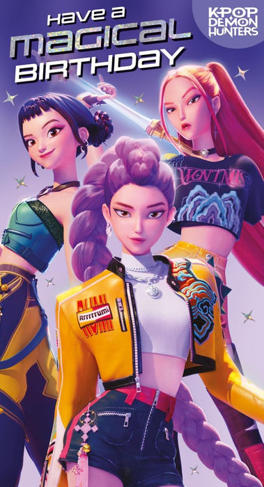 Words & Wishes 'Have A Magical Birthday K-pop Demon Hunters' Birthday Card