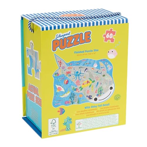 Floss & Rock Ocean Shaped Puzzle 60 Piece
