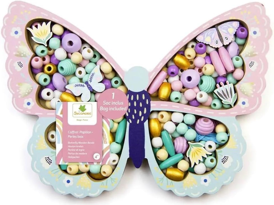 Les Perles Wooden Beads - Butterfly