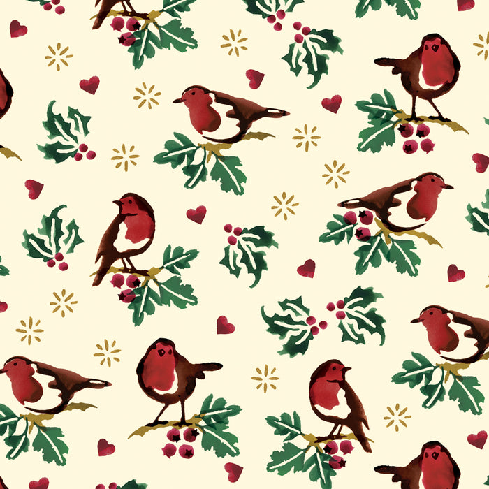 Woodmansterne Emma Bridgewater Little Robin Roll Wrap 3m