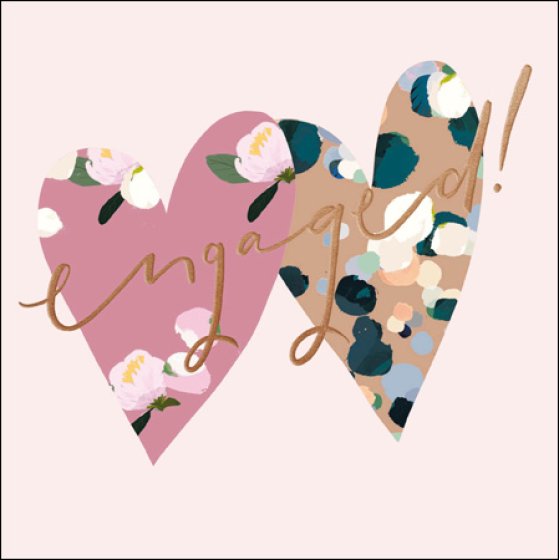 Woodmansterne 'Engaged!' Engagement Card