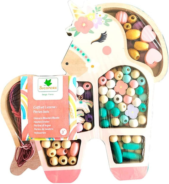 Les Perles Wooden Beads - Unicorn