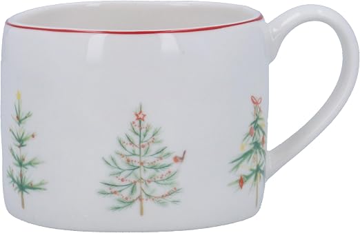 Gisela Graham Christmas Tree Stoneware Mug