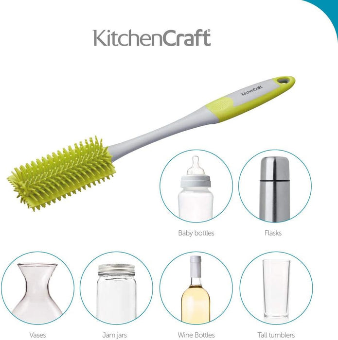 KitchenCraft Antibacterial Silicone Bottle Brush