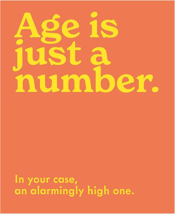 Mint Publishing 'Age Is Just A Number' Birthday Cards