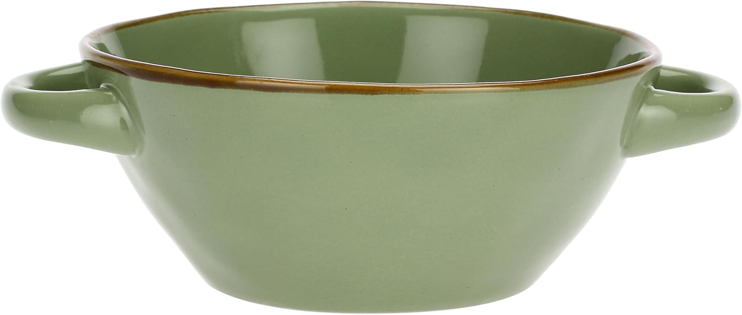Lenet Concert Verde Soup Bowl With Handles