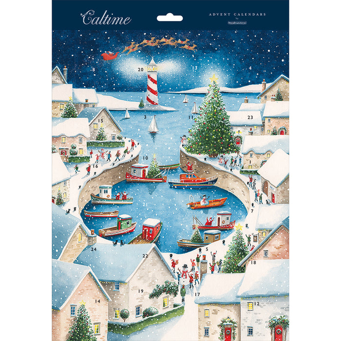 Woodmansterne Christmas Harbour Card Advent Calendar