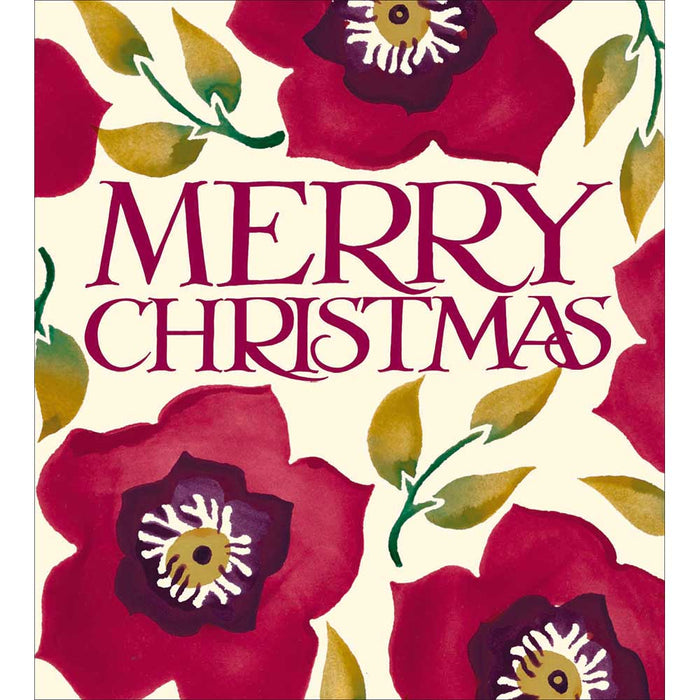 Woodmansterne Emma Bridgewater Floral Festivities 5 Pack Christmas Card