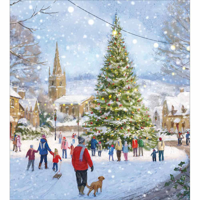 Woodmansterne Christmas Spirit Is In The Air 5 Pack Christmas Cards