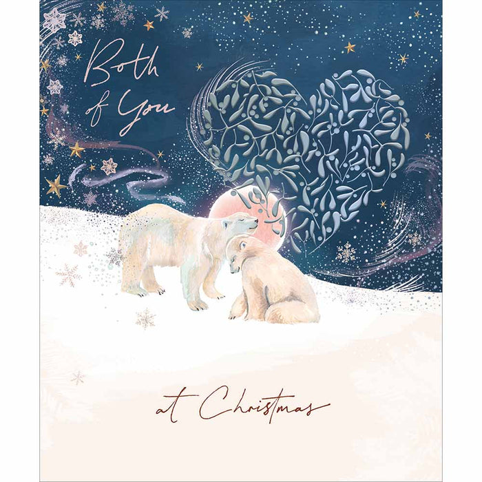 Woodmansterne Perfect Polar Pair Both of You Christmas Card