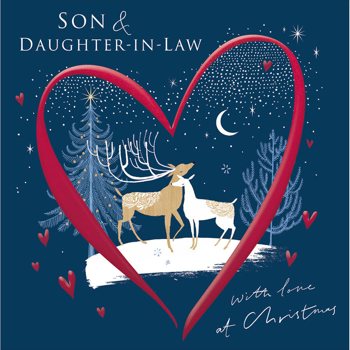 Woodmansterne Together Forever Son and Daughter in Law Christmas Card