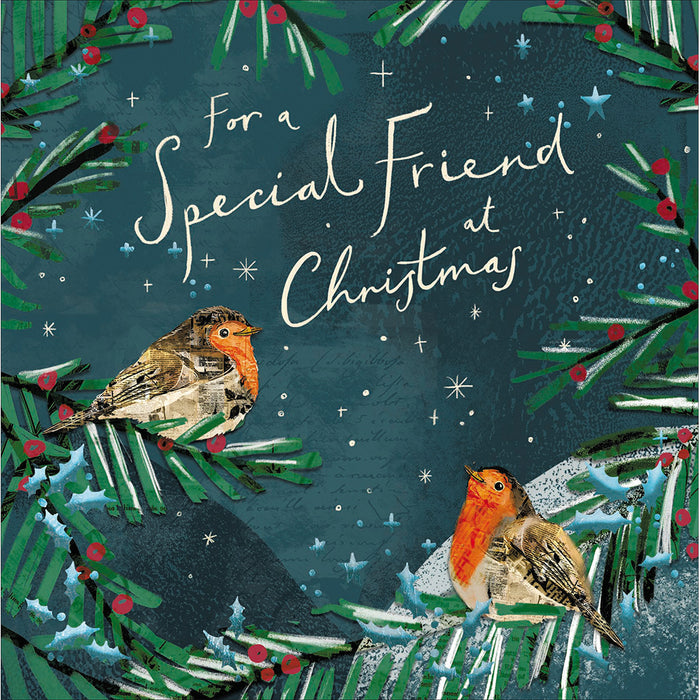 Woodmansterne A Special Robin Special Friend Christmas Card