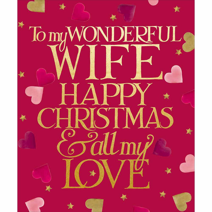 Woodmansterne Emma Bridgewater Wonderful Wife Christmas Card