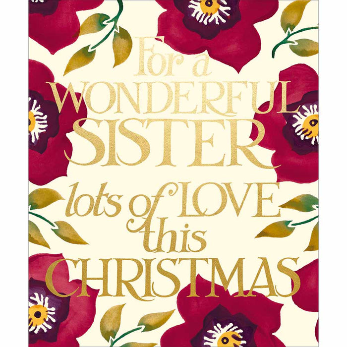 Woodmansterne Emma Bridgewater Special Sister Christmas Card