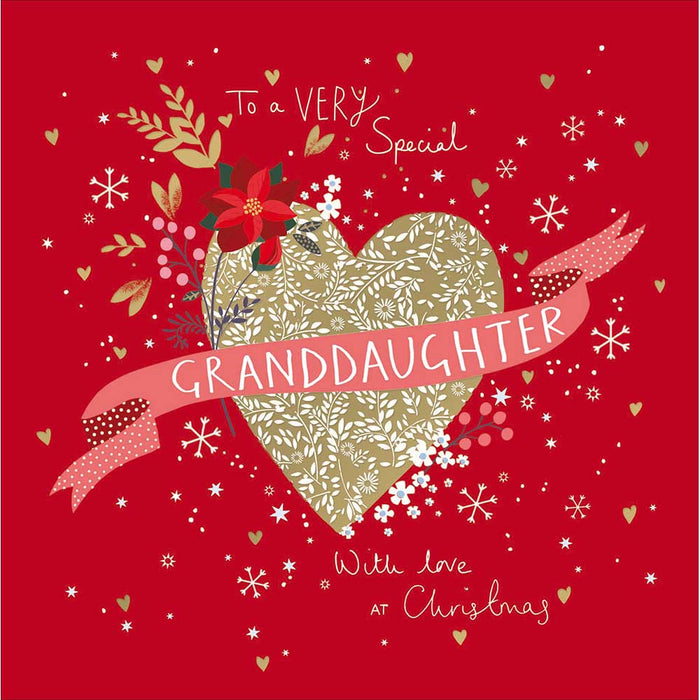 Woodmansterne Emma Bridgewater Piece of my Heart Granddaughter Christmas Card