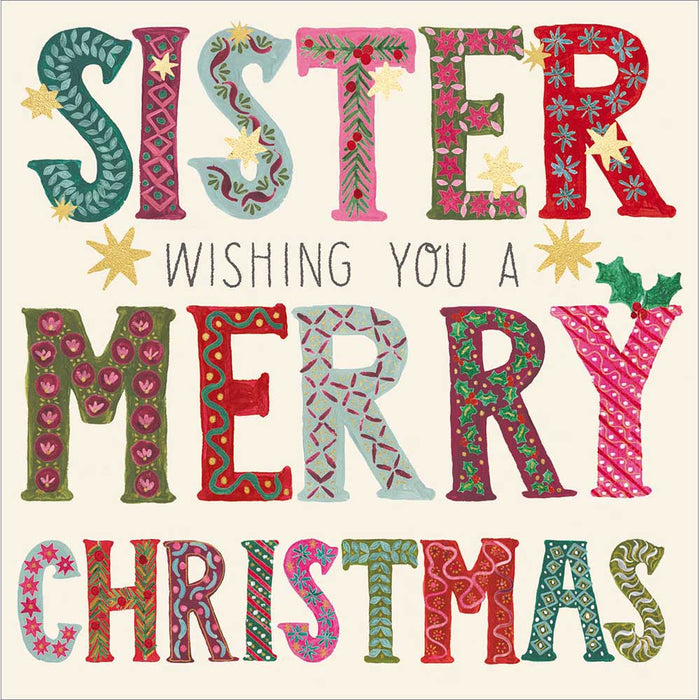 Woodmansterne Best Friend Sister Christmas Card