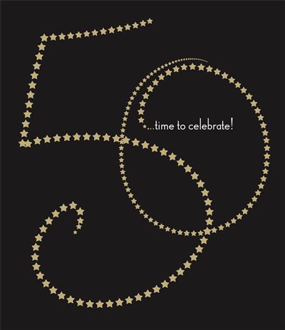 UKG '50 Time To Celebrate' Birthday Card