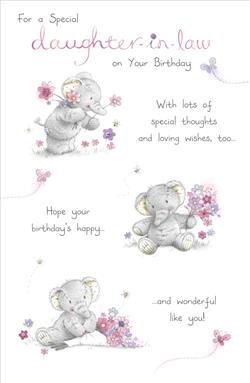 UKG For A Special Daughter-In-Law Birthday Card
