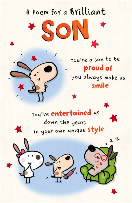 UKG 'Brilliant Son' Birthday Card