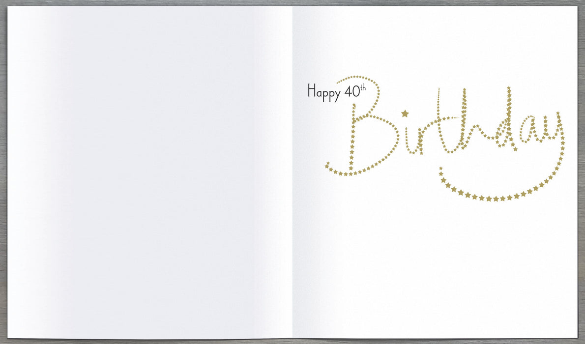 UKG '40 Today' Birthday Card