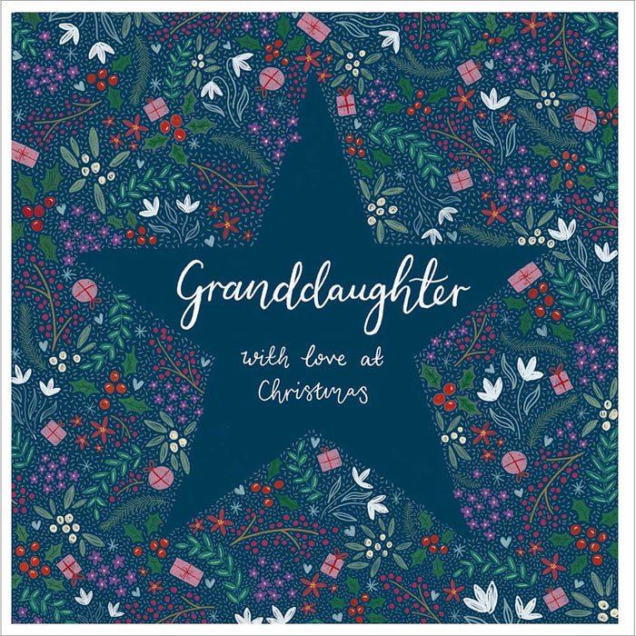 Woodmansterne You Shine So Brightly Granddaughter Christmas Card