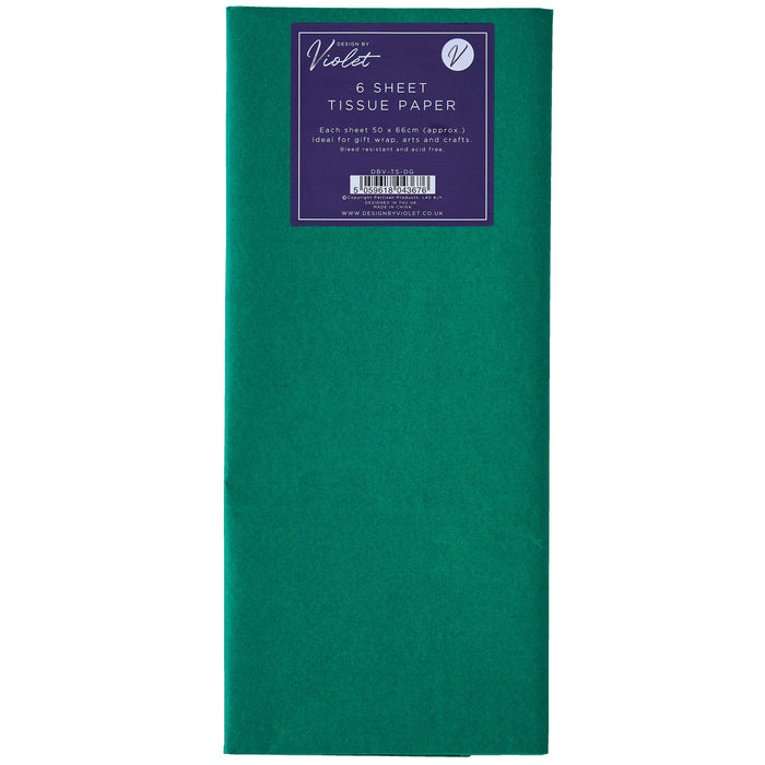 Jackson's Plain Dark Green Tissue Paper