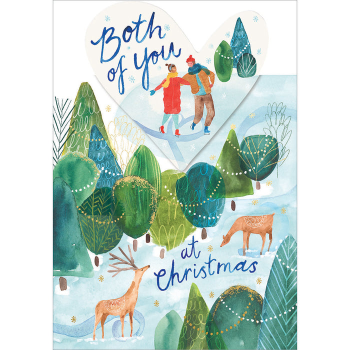 Woodmansterne Winter Dreams Both Of You Christmas Card
