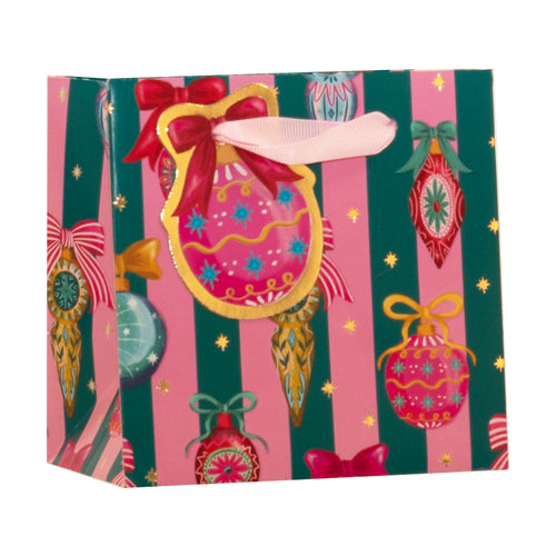 Jackson's Christmas By Violet Bow & Baubles Extra Small Neon Gift Bag