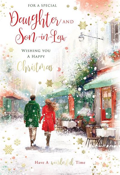 Kingfisher 'For A Special Daughter and Son-In-Law' Christmas Card