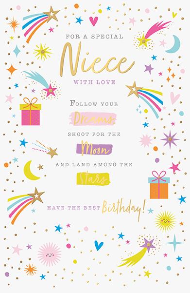Words N Wishes 'For A Special Niece' Birthday Card