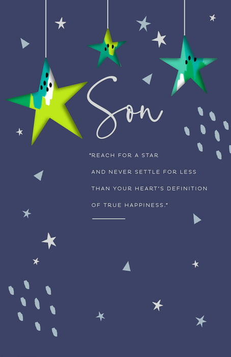 UKG 'Son Reach For A Star' Birthday Card