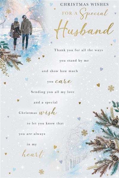 Kingfisher 'For A Special Husband' Christmas Card