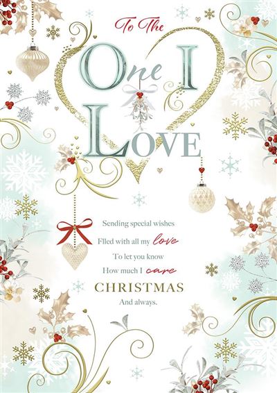 Kingfisher 'To The One I Love' Christmas Card