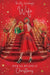 A festive red Christmas-themed card or print featuring a woman in a red dress standing on a grand staircase with wrapped gifts, surrounded by gold ornaments and sparkles. White script text reads 'For My Wonderful Wife' at the top and 'With All My Love At Christmas' at the bottom.