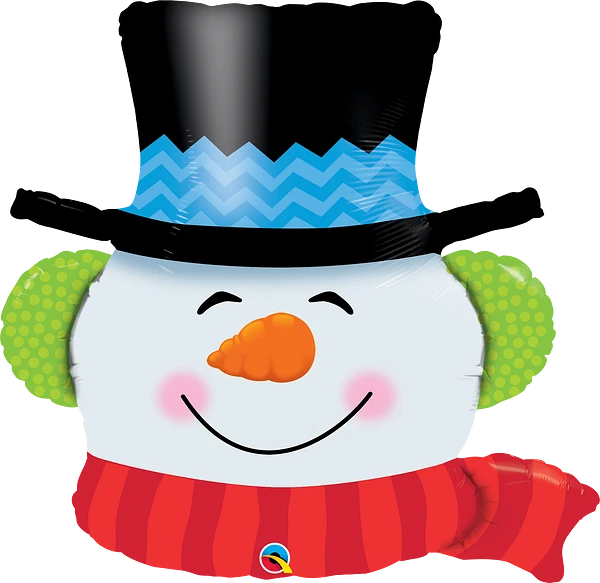 Jackson's Smiling Snowman Balloon 36"