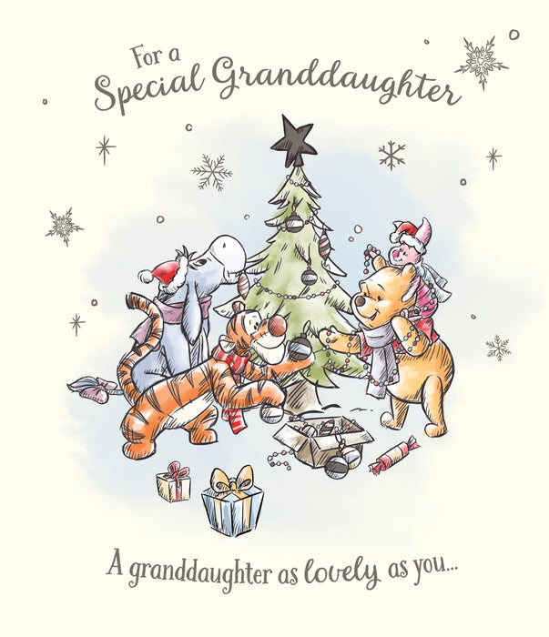 UKG 'Disney Winnie the Pooh Granddaughter' Christmas Card