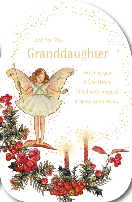 UKG 'Flower Fairies Granddaughter Cute' Christmas Card